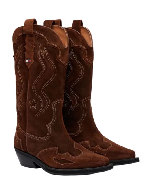 Stivali texano in pelle scamosciata Tommy Jeans | EN0EN03095GWS
